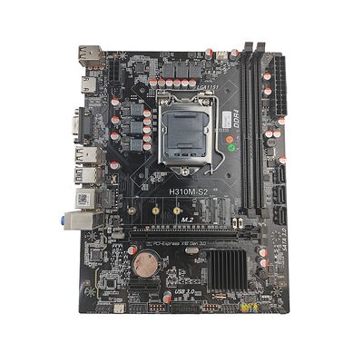 PCWINMAX OEM Scheda madre H310 mATX Ordine all'ingrosso, LGA1151 DDR4 con M.2, Pronta per la spedizione per PC desktop aziendali e PC da ufficio
